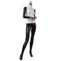 Lifelike chrome gold hand fiberglass body used shop abstract glossy female mannequin full body